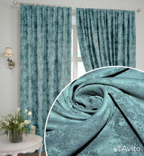 Шторы готовые софт мрамор