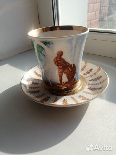 Бокал с блюдцем лфз СССР