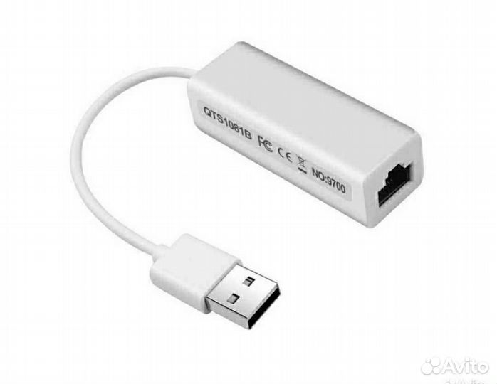 Сетевая карта USB-Ethernet Lan RJ45 10 Мбит/с