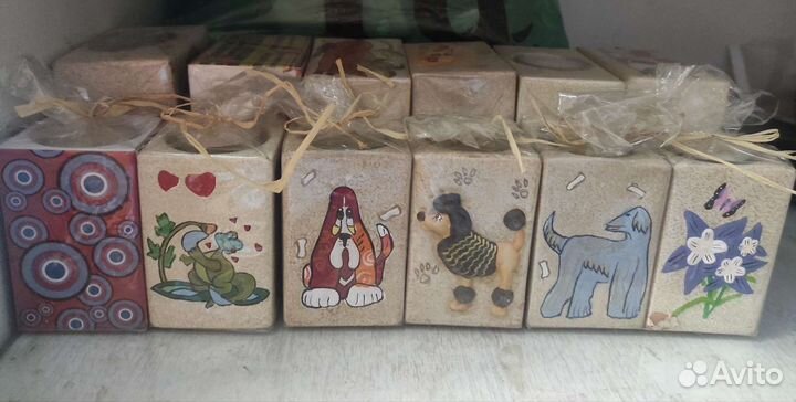 Подсвечник со свечой настольный