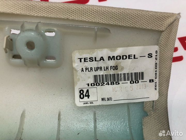 Накладка стойки А Tesla Model S 2013 1004833-00-A