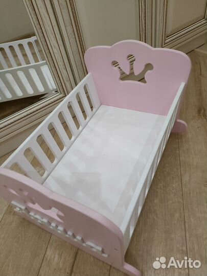 Кроватка для кукол именная 