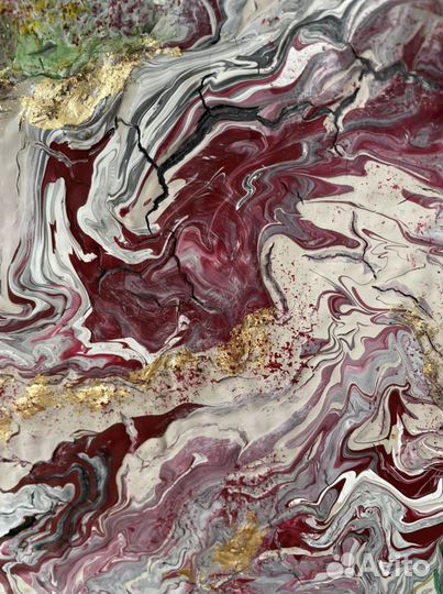 Картина холст масло акрил поталь