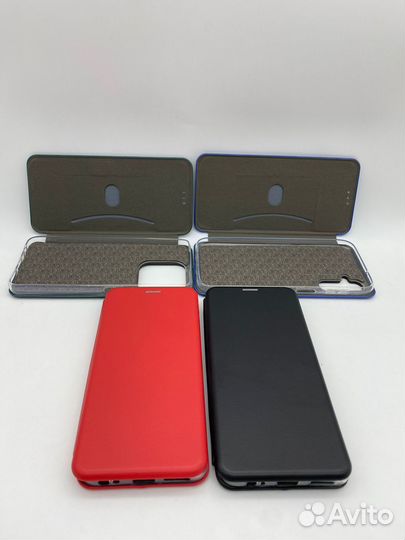 Чехол-книжка для Huawei/Honor/Xiaomi/Tecno (кожа)