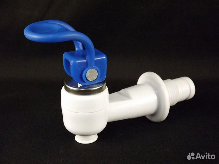 Кран для кулера синий