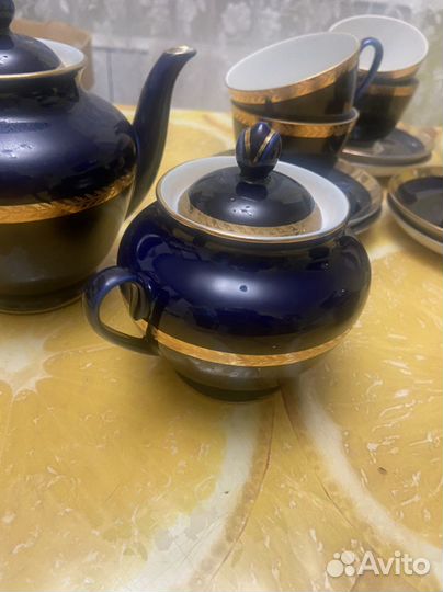 Чайный сервиз лфз кобальтовый