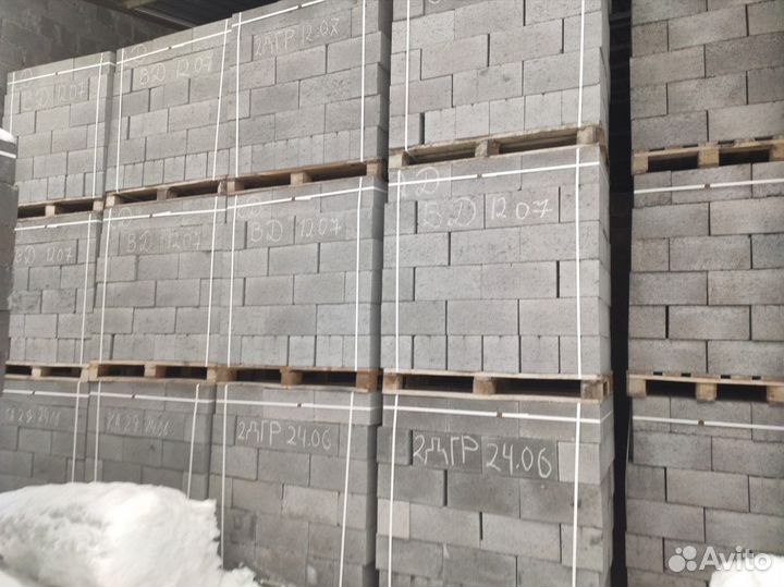 Полнотелый блок керамзитобетонный М75