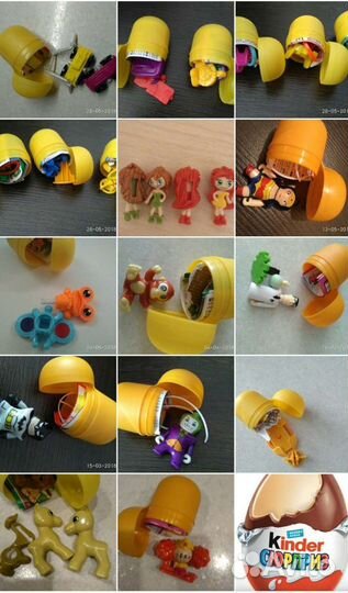 Киндер сюрприз разные игрушки и серии