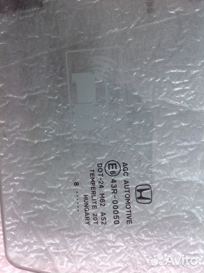 Honda CR-V 2008 Стекло передней левой двери