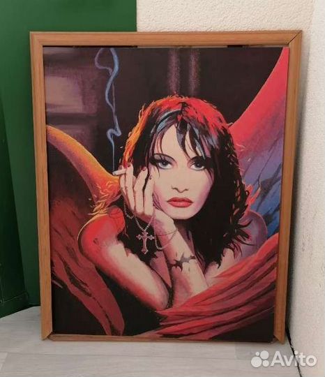 Картина маслом на холсте старинная