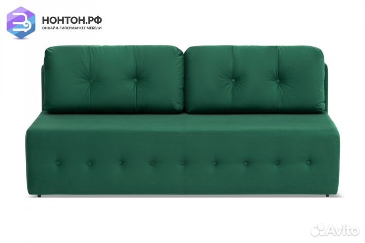 Диван еврокнижка Сити изумрудный