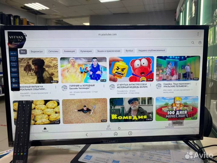 Телевизор smart tv 4k full hd 32 Витязь к1