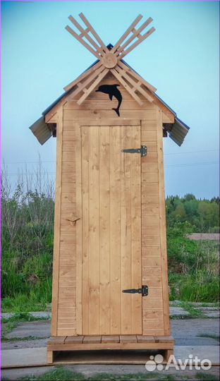 Дачный туалет с установкой