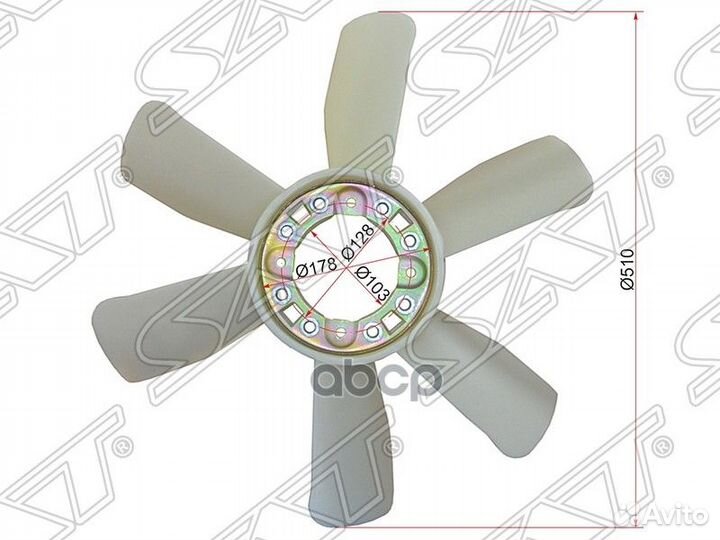 ST-8-94393-117-0 Крыльчатка вентилятора ST89439