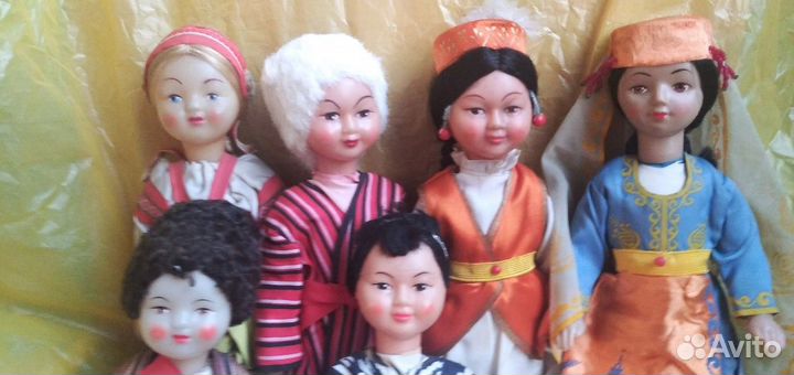Куклы Дружба народов СССР 30 см экспортные