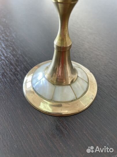 Подсвечник латунь