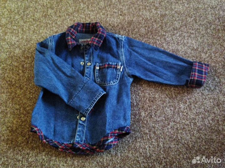 Джинсовая рубашка для мальчика