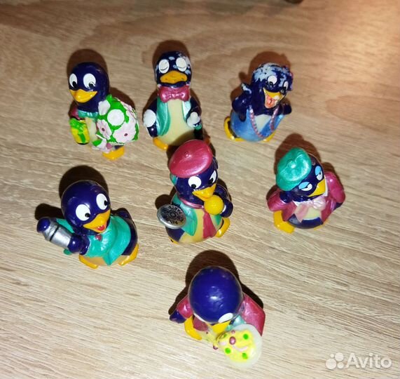 Игрушки из киндера сюрприз серия Пингвины