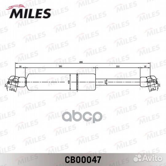 Амортизатор крышки багажника VW T4 без зад. сте