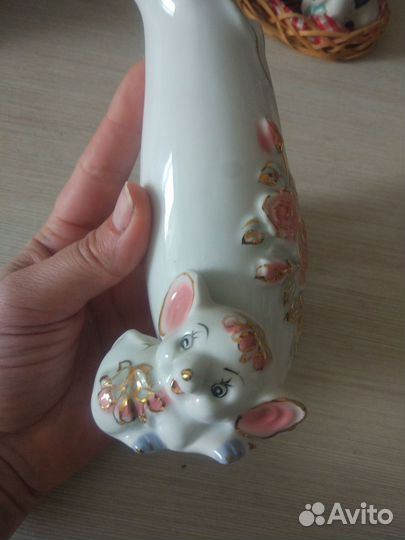 Солонка и перечница, Вазочка Слоник, Фарфор