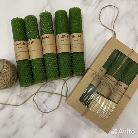 Свечи из вощины с травами