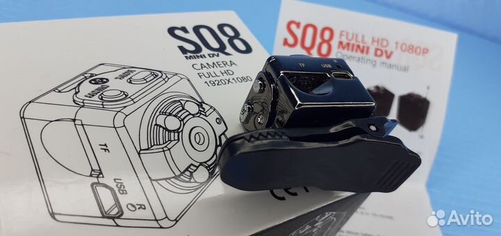 Видео камера SQ8 аккумуляторная Мини 20ммх22мм HD