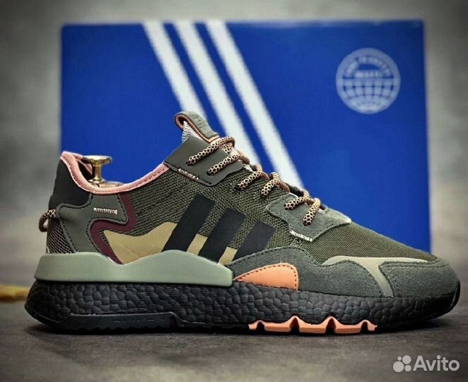 Кроссовки Adidas Nite jogger зеленые р-р. 41-45