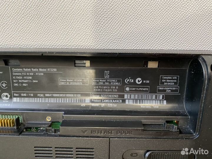 Ноутбук hp pavilion g6-2251sr