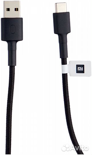 Кабель Xiaomi USB - USB Type-C 1 м черный