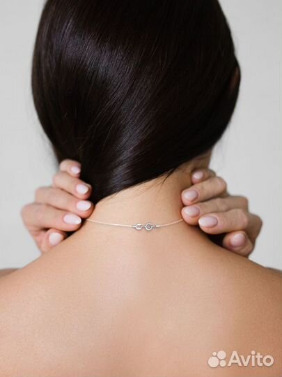 Леска на шею размер 42 серебро 925 проба