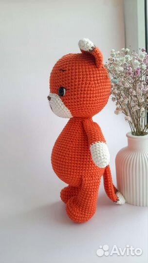 Вязаные игрушки лисичка