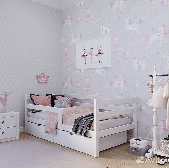 Подростковая кровать из массива 160х80 см