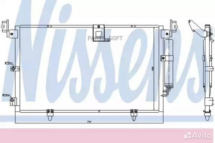 Радиатор кондиционера lexus RX (1997) RX 300 3.0