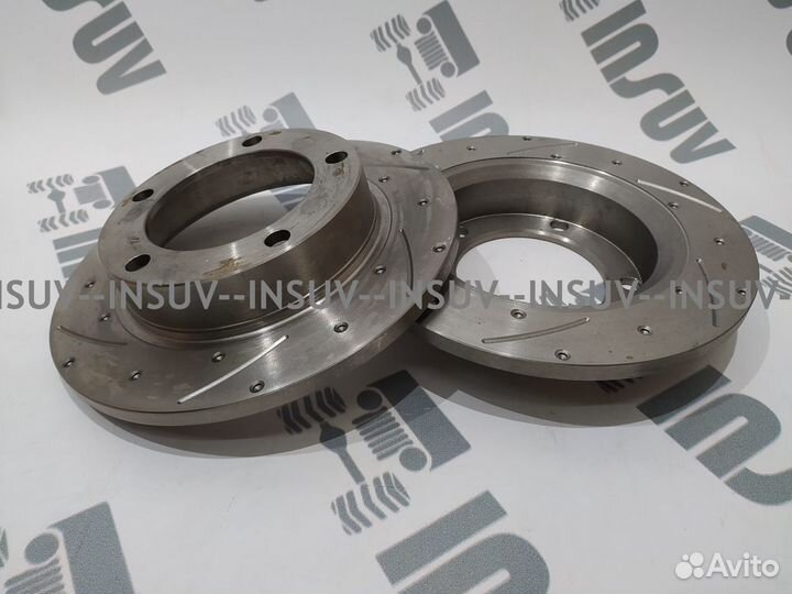 Передние тормозные диски Нива перфорация+насечки