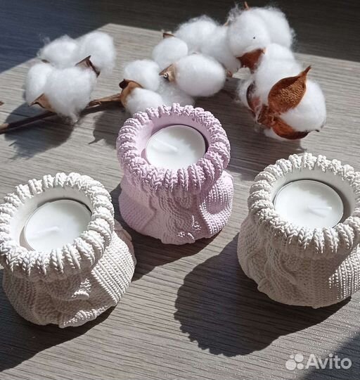 Подсвечник для чайной свечи/подсвечник мешочек