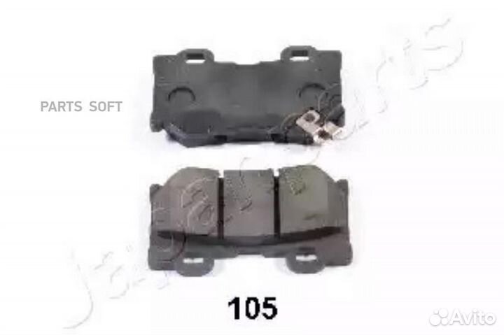 Japanparts PP105AF Комплект тормозных колодок, дис