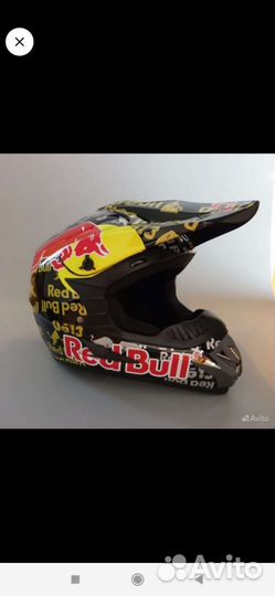 Шлем кроссовый с очками и перчатками