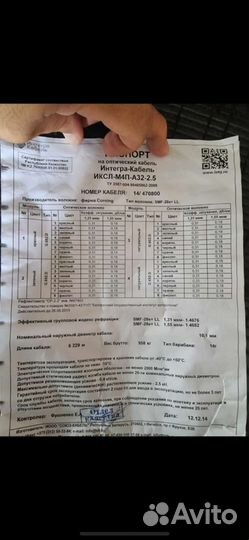 Кабель оптоволокно, 32 волокна, 59 бухт