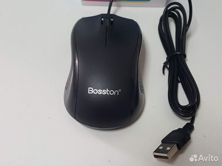 Мышь проводная Bosston M10 (1200dpi) USB (новая)