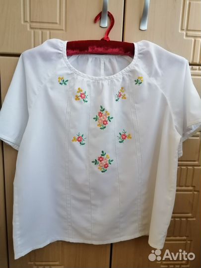 Винтажные блузки с вышивкой