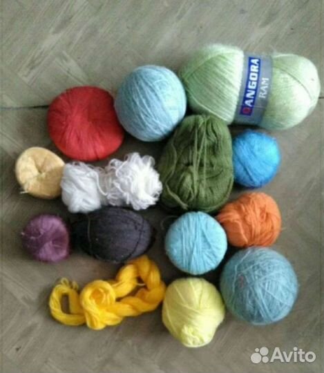 Пряжа для вязания.Ангора.Шерсть,Мулине