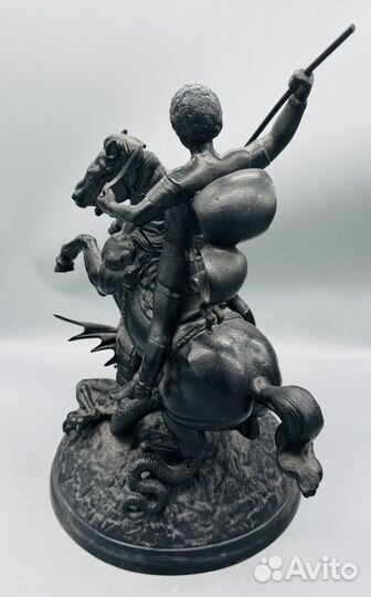 Скульптура Георгий Победоносец Чугун Касли