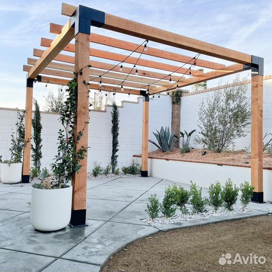 Беседки и навесы в стиле loft по Вашим размерам