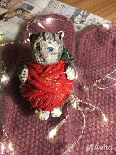 Ватные елочные игрушки