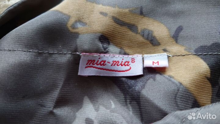 Халат женский длинный шелковый размер М