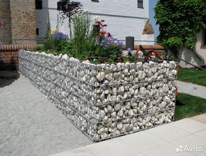 Подпорная стена из Габионов. Сетка сварная