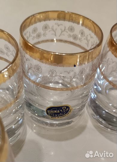 Богемское стекло рюмки