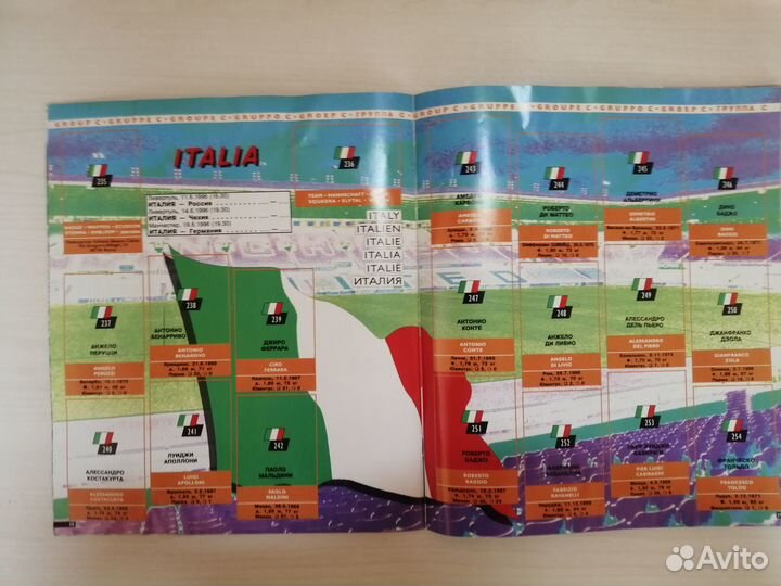 Наклейки Альбом Евро 96