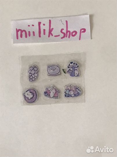 Наклейки самодельные 6 штук