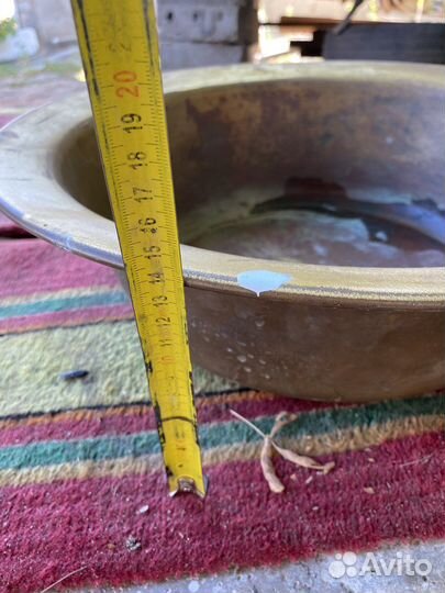 Латунный таз